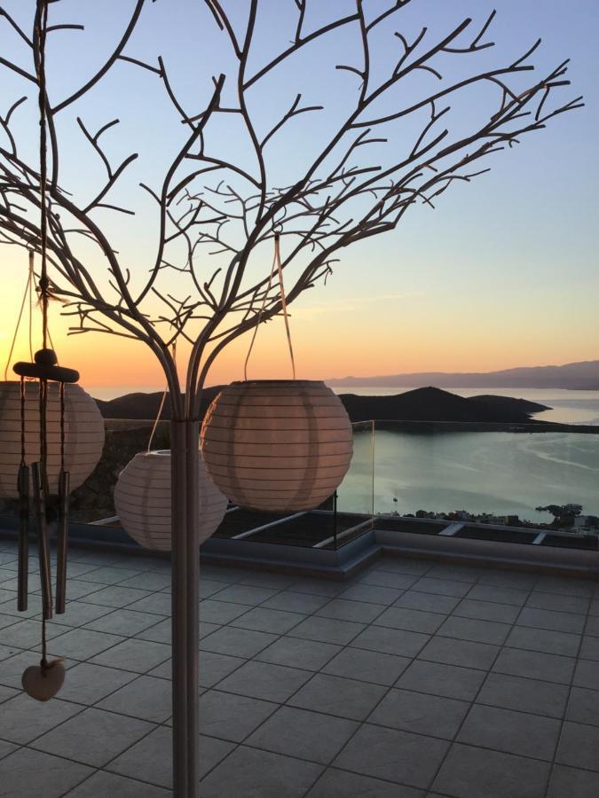 Villa Estee, Luxury Villa With Private Infinity Pool And Jacuzzi Elounda Exterior foto