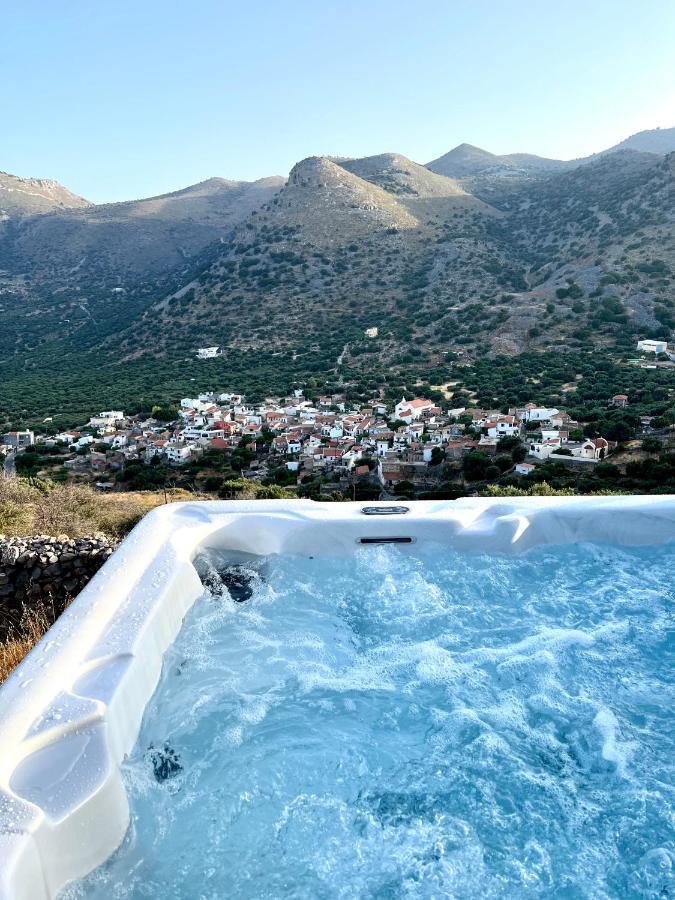 Villa Estee, Luxury Villa With Private Infinity Pool And Jacuzzi Elounda Exterior foto