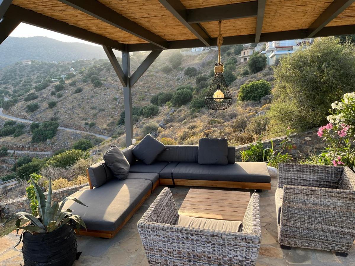 Villa Estee, Luxury Villa With Private Infinity Pool And Jacuzzi Elounda Exterior foto