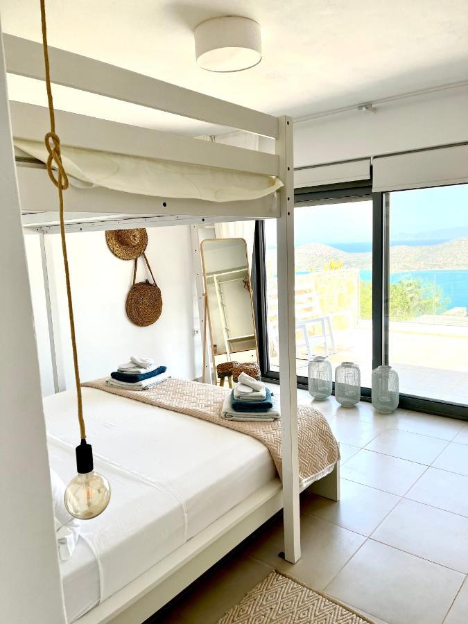 Villa Estee, Luxury Villa With Private Infinity Pool And Jacuzzi Elounda Exterior foto
