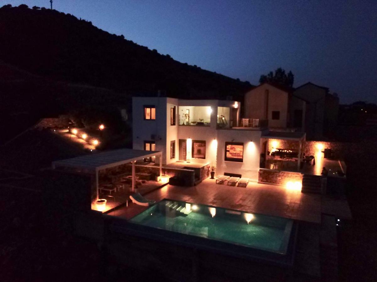 Villa Estee, Luxury Villa With Private Infinity Pool And Jacuzzi Elounda Exterior foto